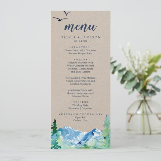 クラフトロッキーマウンテン結婚ズのディナーメニュー メニュー (スタンド正面)