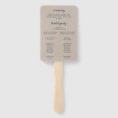 クラフトロッキーマウンテン結婚式 プログラムファン ハンドファン (裏面)