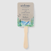 クラフトロッキーマウンテン結婚式 プログラムファン ハンドファン (正面)