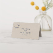 クラフトロッキー山の目的地の結婚式 プレイスカード (裏面)