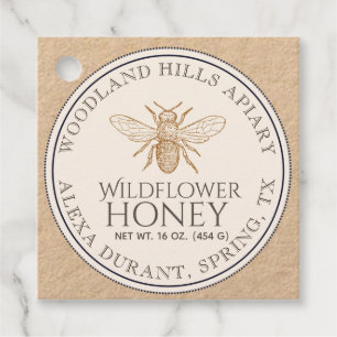 クラフトワイルドフラワーハニーハングタフランスのグ フェイバータグ