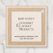 クラフトワイルドフラワーハニーハングタフランスのグ フェイバータグ (裏面)