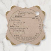 クラフトワイルドフラワーハネビーハニーアンド栄養ラベル フェイバータグ (裏面)