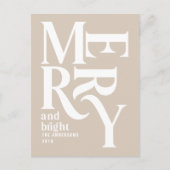 クラフトヴィンテージのクリスマス発表 シーズンポストカード (正面)