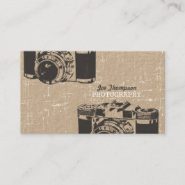 クラフトヴィンテージグランジカメラ撮影 名刺