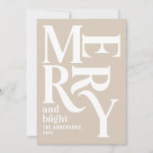 クラフトヴィンテージメリークリスマス 案内状 (正面)