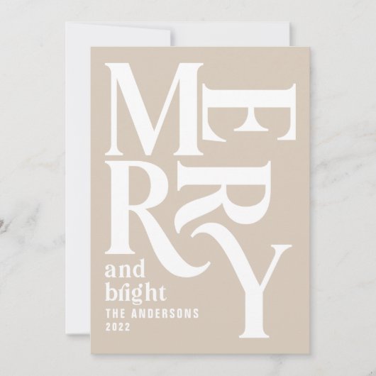 クラフトヴィンテージメリークリスマス 案内状 (正面)