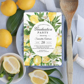 クラフトヴィンテージ水カラーイエローレモンのフレーム 招待状