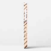 クラフト上の実在ヴィンテージビクトリアン鍵を含むパターン Case-Mate iPhoneケース (裏面 / 左)