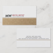 クラフト企業のモノグラフェイクム 名刺 (正面/裏面)