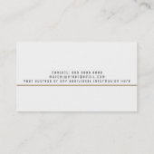 クラフト企業のモノグラフェイクム 名刺 (裏面)