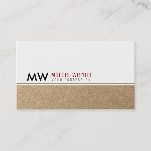 クラフト企業のモノグラフェイクム 名刺 (正面)