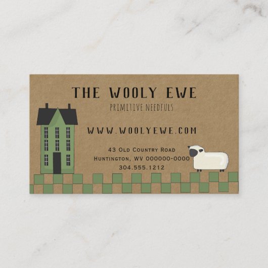 クラフト初期のビジネスカードに於けるソルトボックスハウス 名刺 (正面)