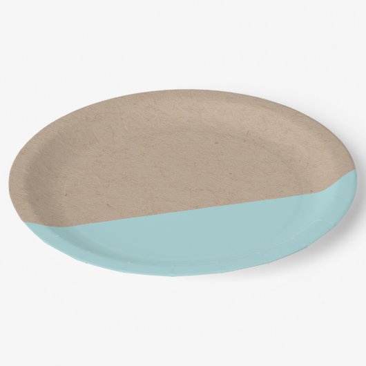 クラフト及びパステルは使い捨て可能な紙皿を浸しました ペーパープレート (アングル)