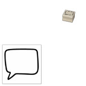 クラフト吹き出し ラバースタンプ (押印)