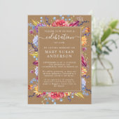 クラフト多肉類お祝いメモリアル 招待状 (スタンド正面)