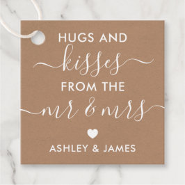 クラフト夫妻のハグとキスラベル フェイバータグ