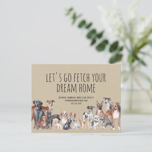 クラフト実在紙エステートドッグスマーケティング カード (スタンド正面)