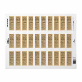 クラフト差出人住所メープルシロップ栄養ラベル ラベル (フルシート)