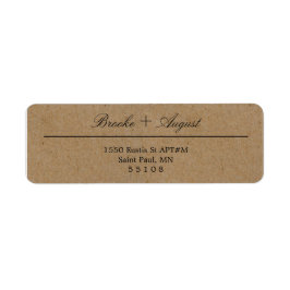 クラフト差出人住所ラベル ラベル