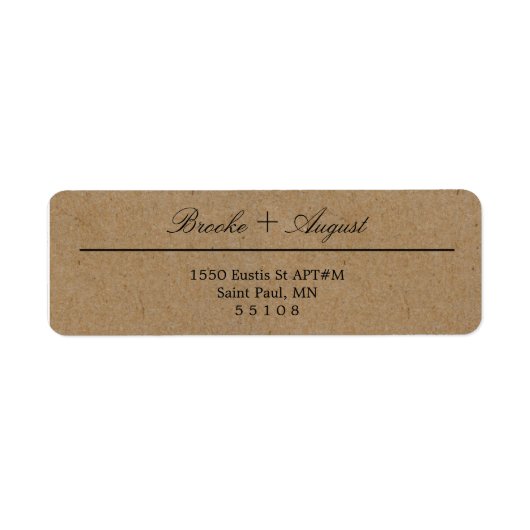 クラフト差出人住所ラベル ラベル (正面)