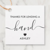 クラフト感謝していギフトラベルの貸し付け用の フェイバータグ (正面)