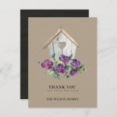 クラフト木造フローラバードハウス不動産仲介業者サンキュー 案内ポストカード (正面/裏面)