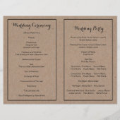 クラフト段ボールヴィンテージフローラフレームとイニシャル (裏面)