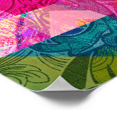 クラフト熱狂するレディカラフルパタ鮮やかーン ポスター (角)