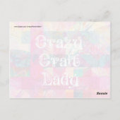 クラフト熱狂するレディカラフルパタ鮮やかーン ポストカード (裏面)