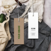 クラフト環境にやさしブランドネーム衣料つるラベル