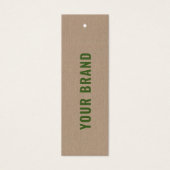 クラフト環境にやさしブランドネーム衣料つるラベル (正面)