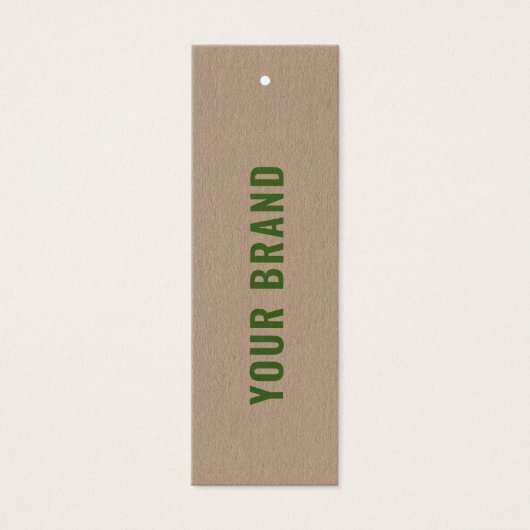 クラフト環境にやさしブランドネーム衣料つるラベル (正面)