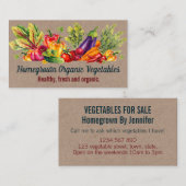 クラフト生野菜が自家栽培 名刺 (正面/裏面)