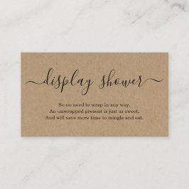 クラフト用の表示シャワー素朴インサート エンクロージャーカード