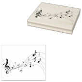 クラフト用エレガントな音楽ノートのゴムスタンプ ラバースタンプ (押印)