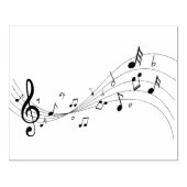 クラフト用エレガントな音楽ノートのゴムスタンプ ラバースタンプ (インプリント)