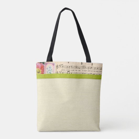 クラフト用品のトートバッグ-ヴィンテージコラージュ トートバッグ (裏面)