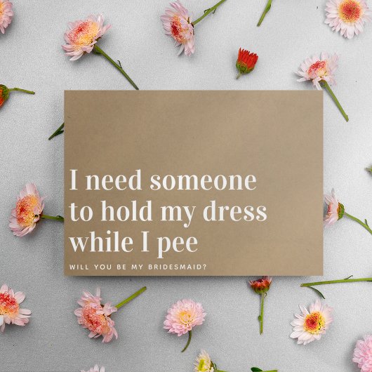 クラフト私のドレスを持っおもしろいて花嫁の提案 カード