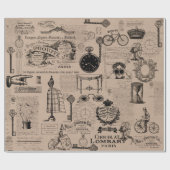 クラフト紙のスタイルのヴィンテージ ラッピングペーパー (フラット)