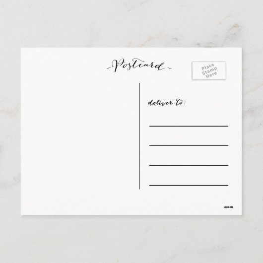 クラフト紙の喜びは%PIPE%の休日の郵便はがきを望みます シーズンポストカード (裏面)