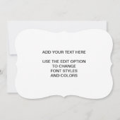 クラフト紙の背景のモノグラム ノートカード (裏面)