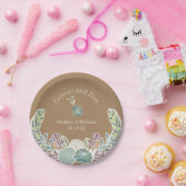 クラフト紙のSucculentsのカスタムな結婚式の紙皿 ペーパープレート (パーティー)