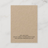 クラフト紙イヤリングディスプレイ | Loveで手作り 名刺 (裏面)