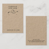 クラフト紙イヤリングディスプレイ | Loveで手作り 名刺 (正面/裏面)