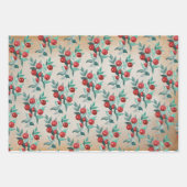 クラフト紙ウォーター色フェスティバルウィンターベリー ラッピングペーパーシート (正面2)