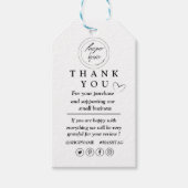 クラフト紙カスタムのロ感謝していゴはギフトラベル ギフトタグ (正面)