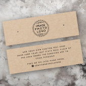 クラフト紙カスタムロゴのスタッドイヤリングディスプレイカード