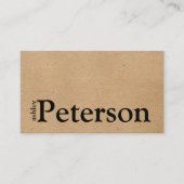 クラフト紙カスタムロゴ感謝していユー名刺 名刺 (正面)