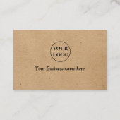 クラフト紙カスタムロゴ感謝していユー 名刺 (裏面)